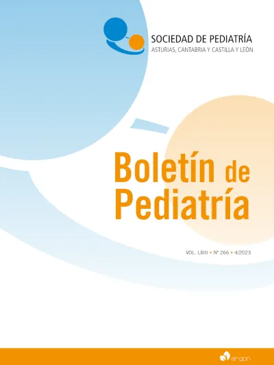 Portada del número 266 del Boletín de Pediatría